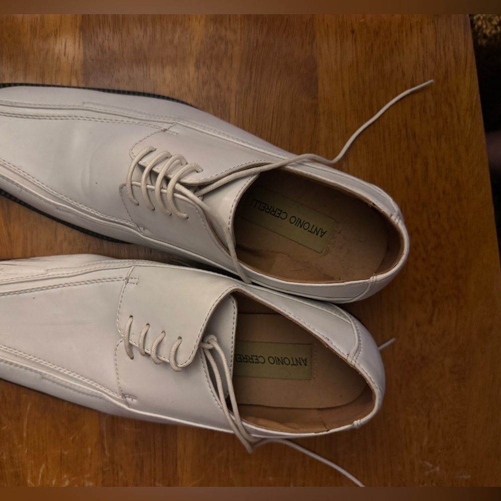 Antonio Cerelli Men's White Oxford Shoes